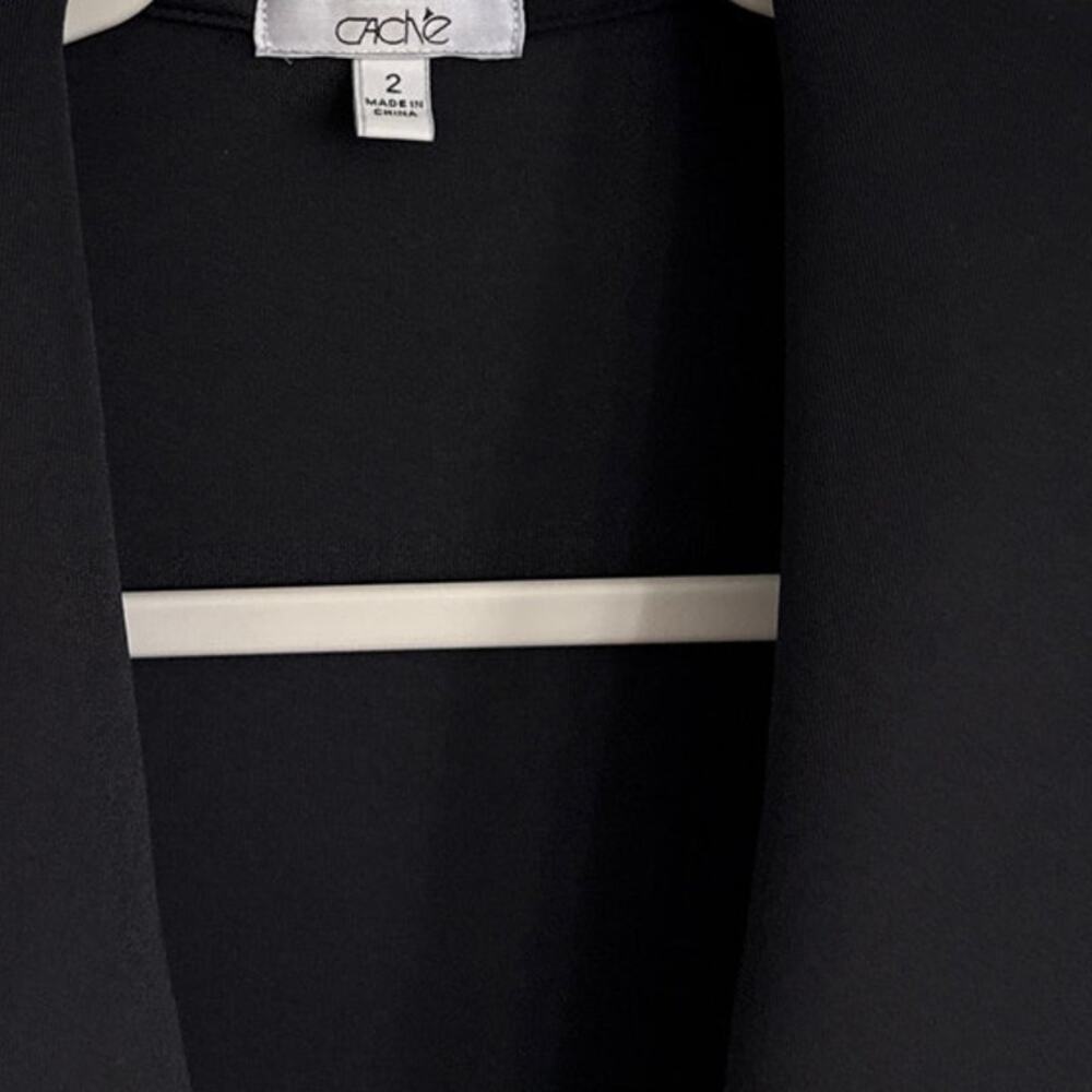 Cache Black Fitted Single Button Blazer Career Of… - image 6